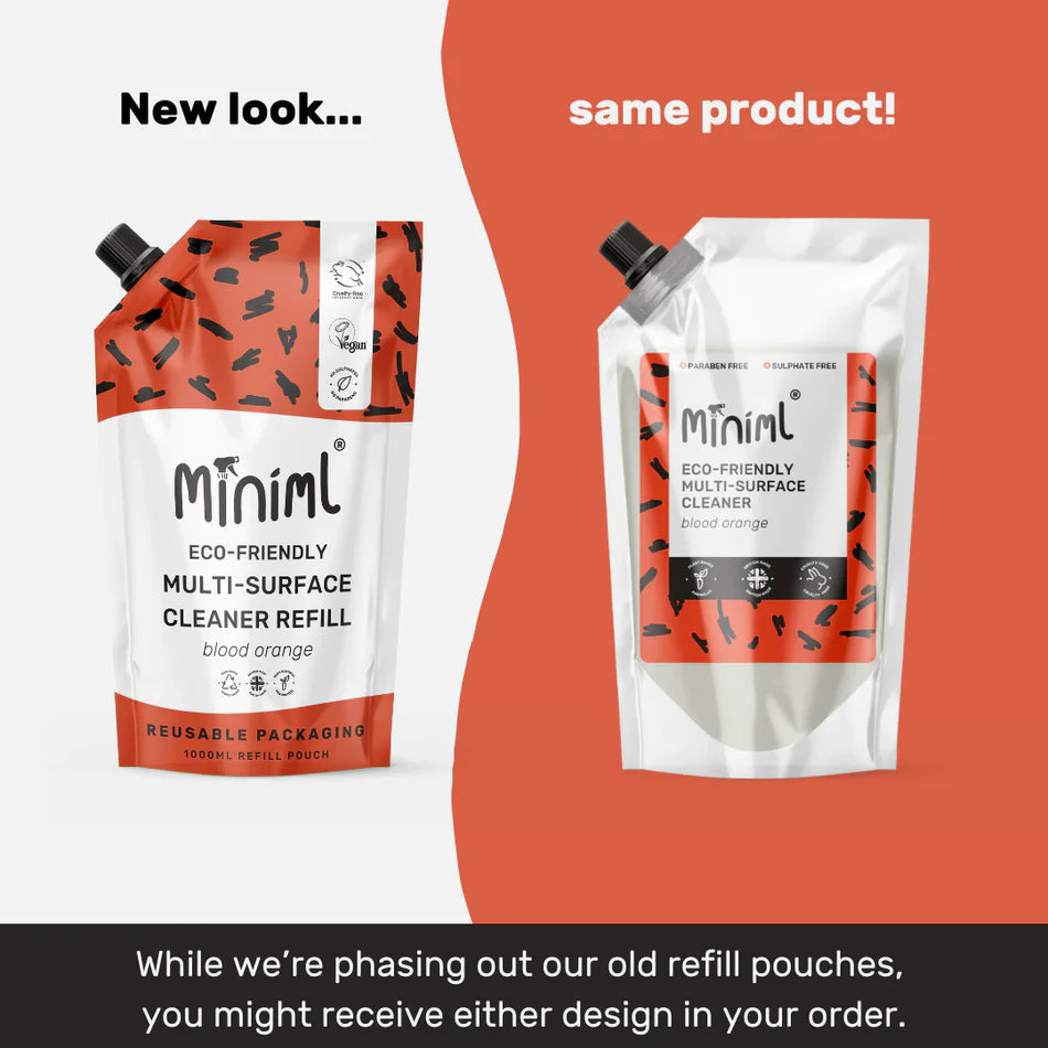 Miniml Multi-Surface Cleaner - Blood Orange - Packaged refill