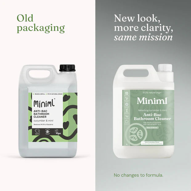 Miniml Anti-Bac Bathroom Cleaner - Refreshing Cucumber & Mint