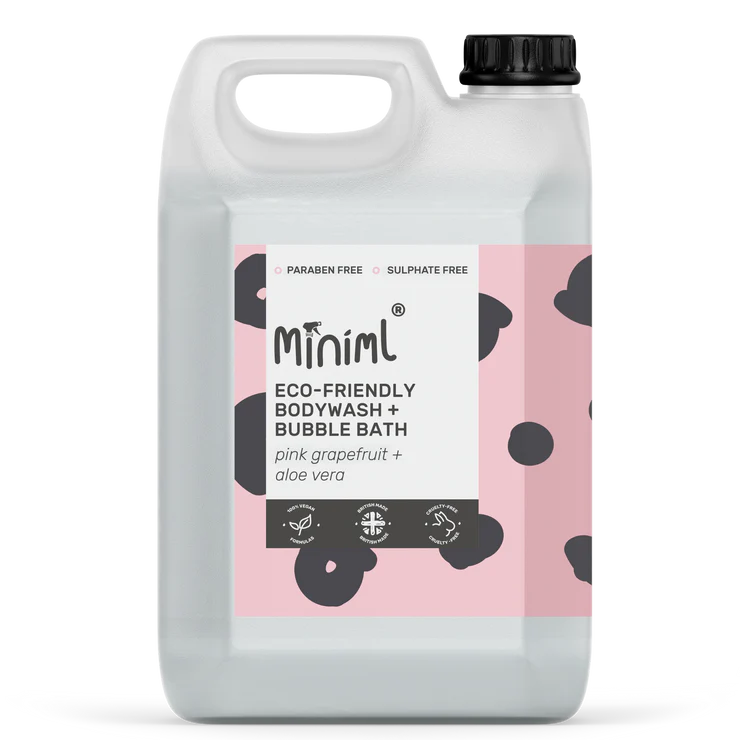 Miniml Bodywash & Bubble Bath - Pink Grapefruit & Aloe Vera