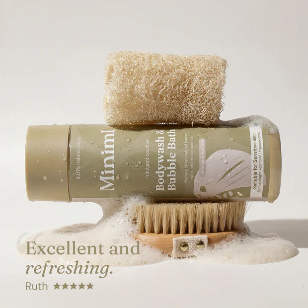 Miniml Bodywash & Bubble Bath - Indulgent Coconut