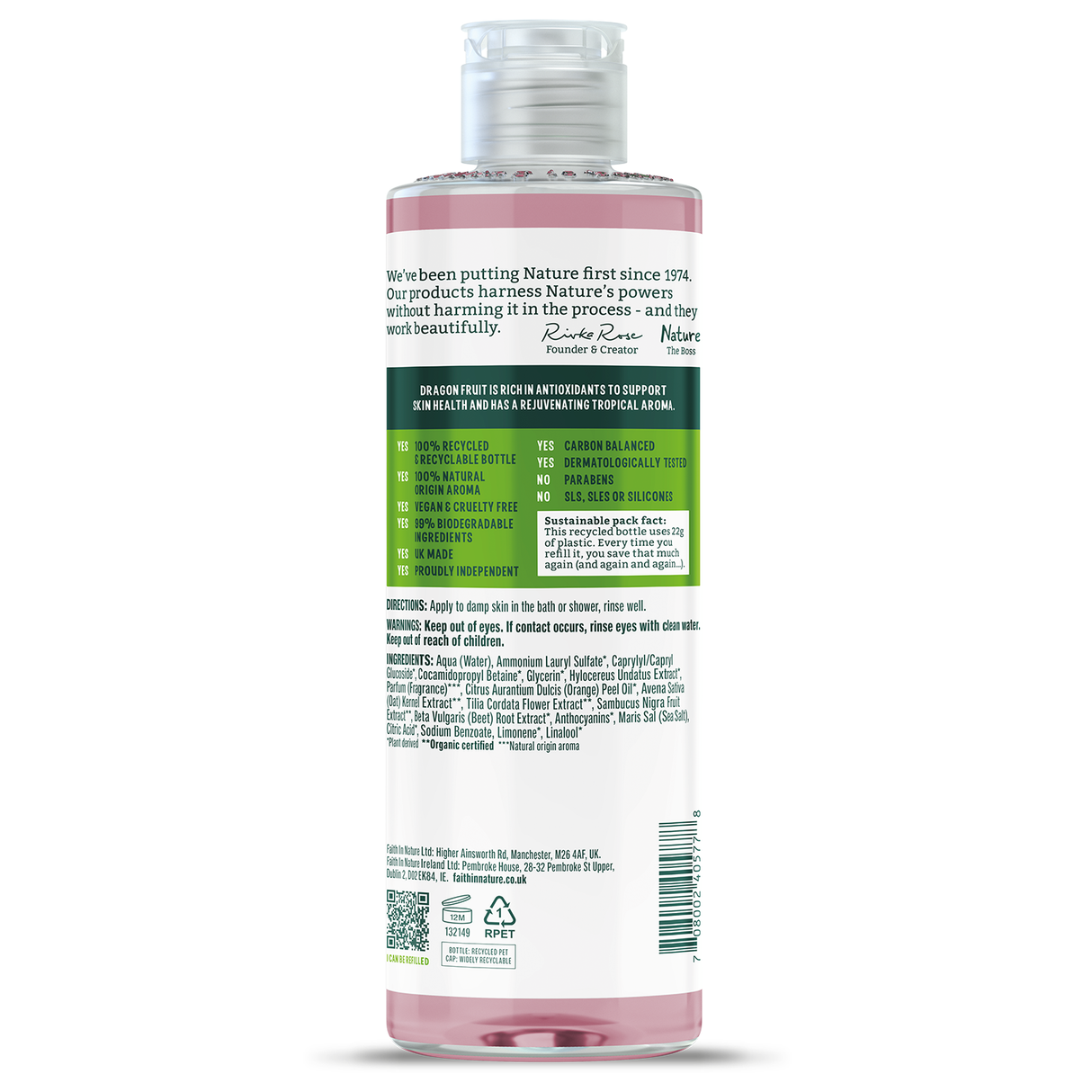 Faith in Nature Body Wash - Dragon Fruit
