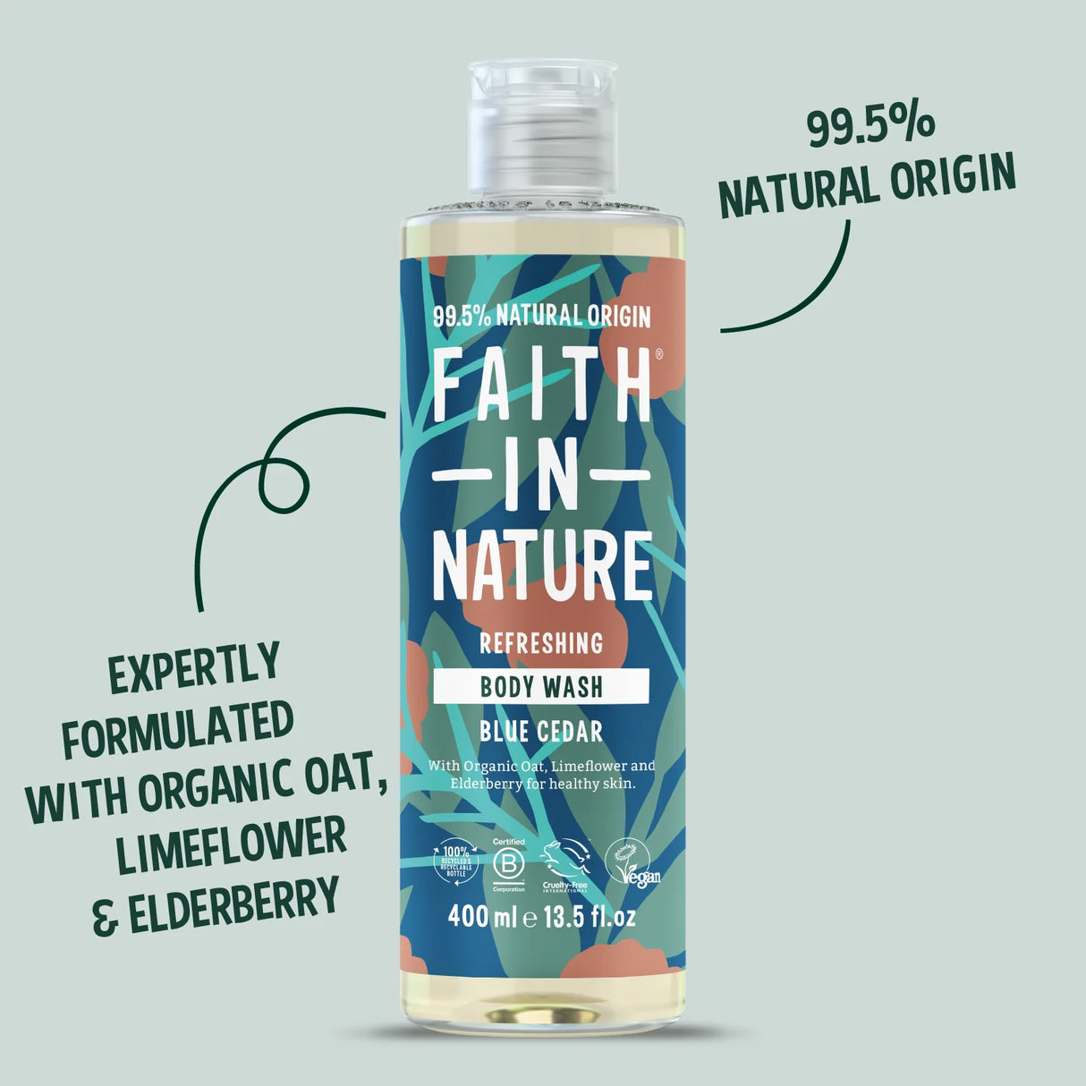 Faith in Nature Body wash - Blue Cedar