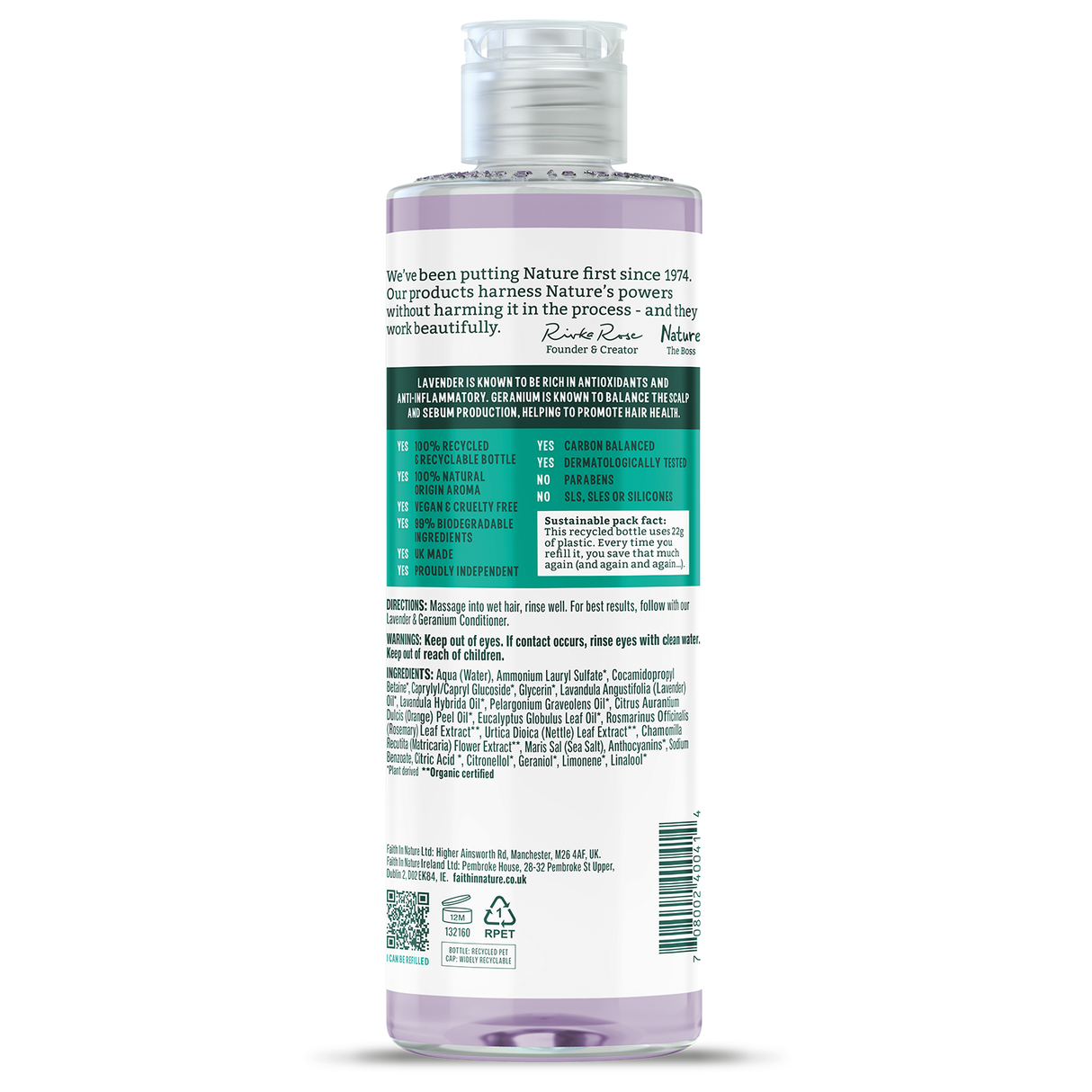 Faith in Nature Shampoo - Lavender & Geranium