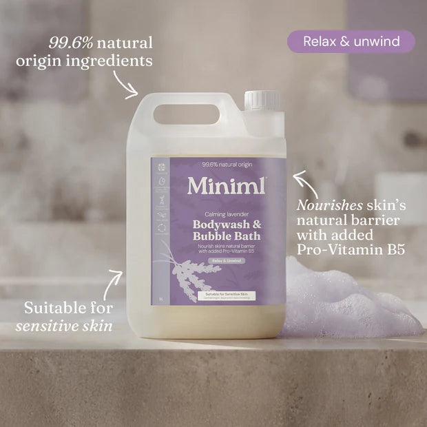 Miniml Bodywash & Bubble Bath - Calming Lavender