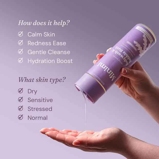 Miniml Bodywash & Bubble Bath - Calming Lavender