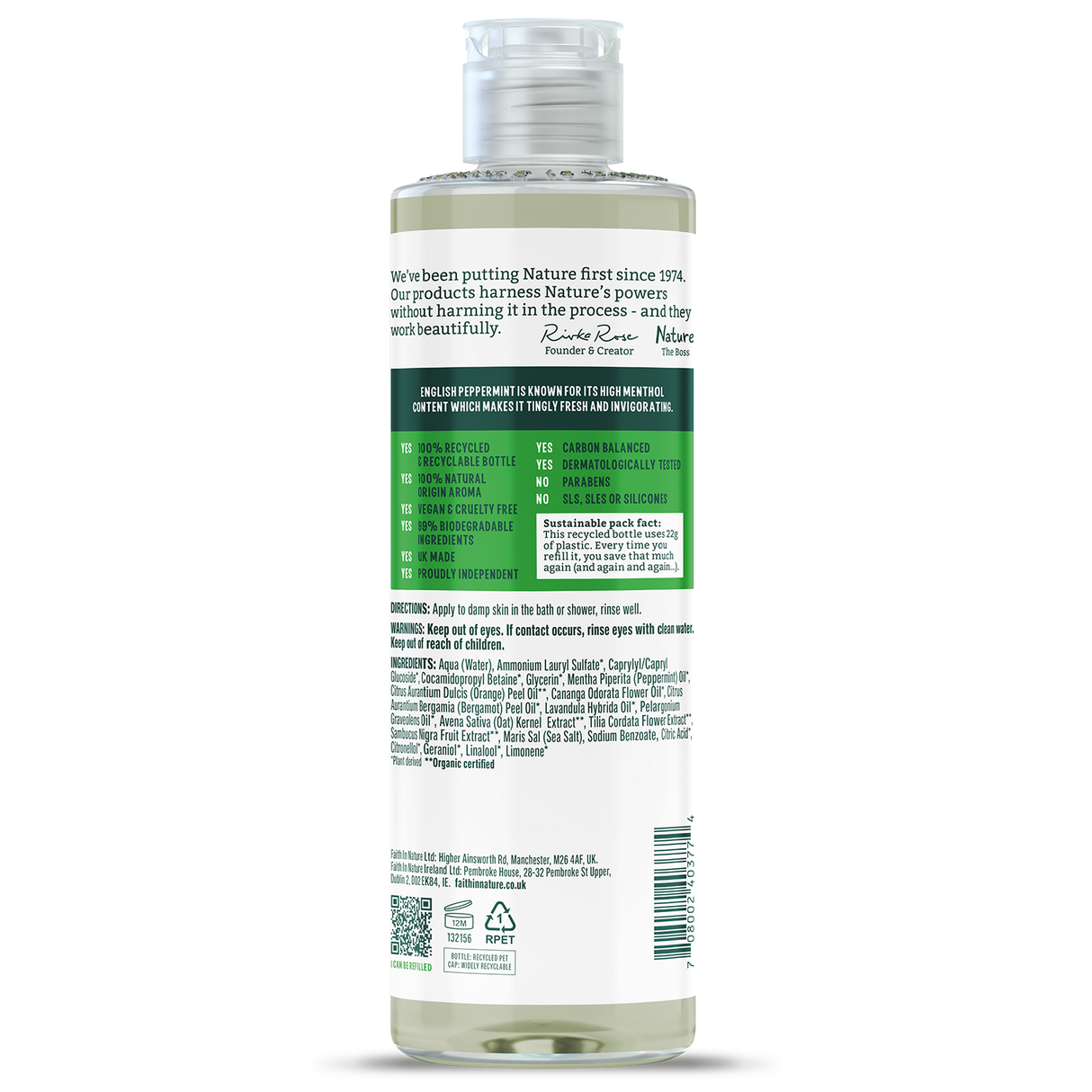 Faith in Nature Body Wash - Mint