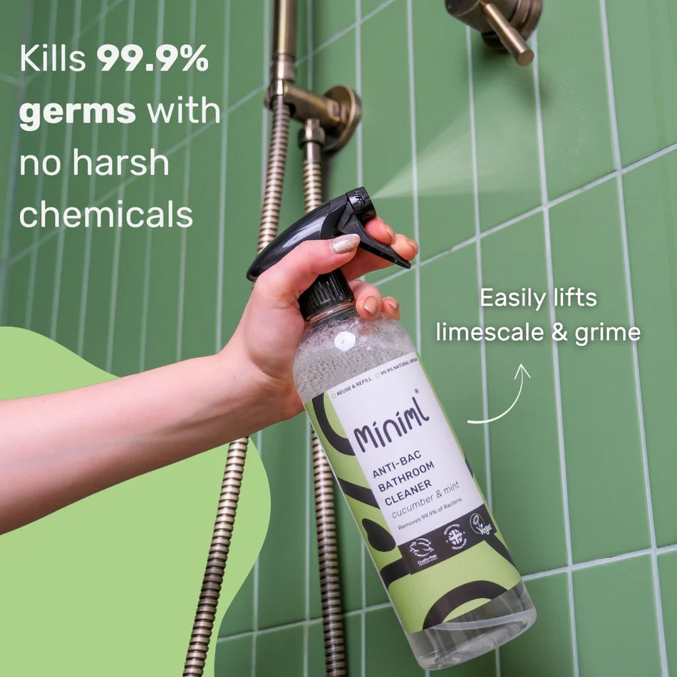 Miniml Anti-Bac Bathroom Cleaner - Cucumber & Mint