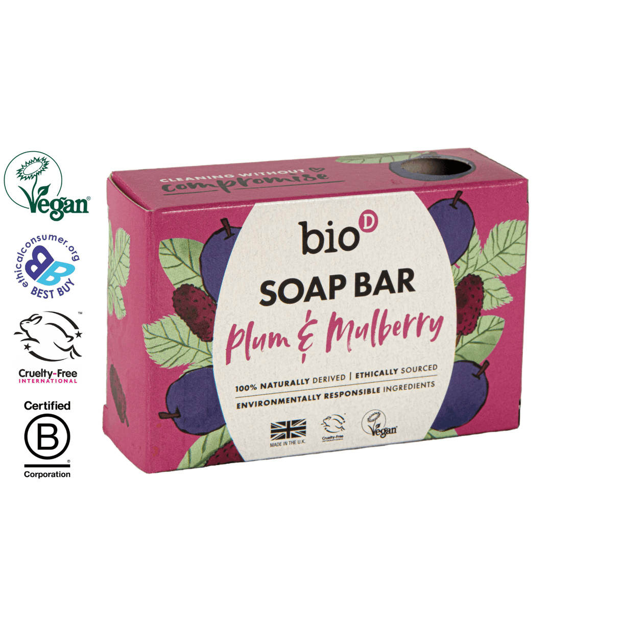 Bio-D Soap Bar - Plum & Mulberry