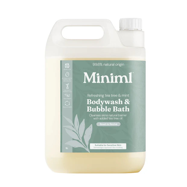 Miniml Bodywash & Bubble Bath - Refreshing Tea Tree & Mint