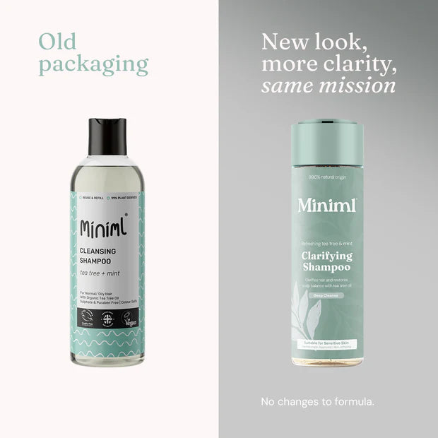 Miniml Clarifying Shampoo - Refreshing Tea Tree & Mint
