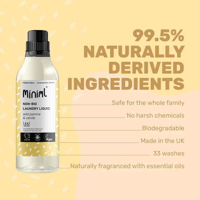 Miniml Laundry Liquid - Wild Jasmine & Vanilla