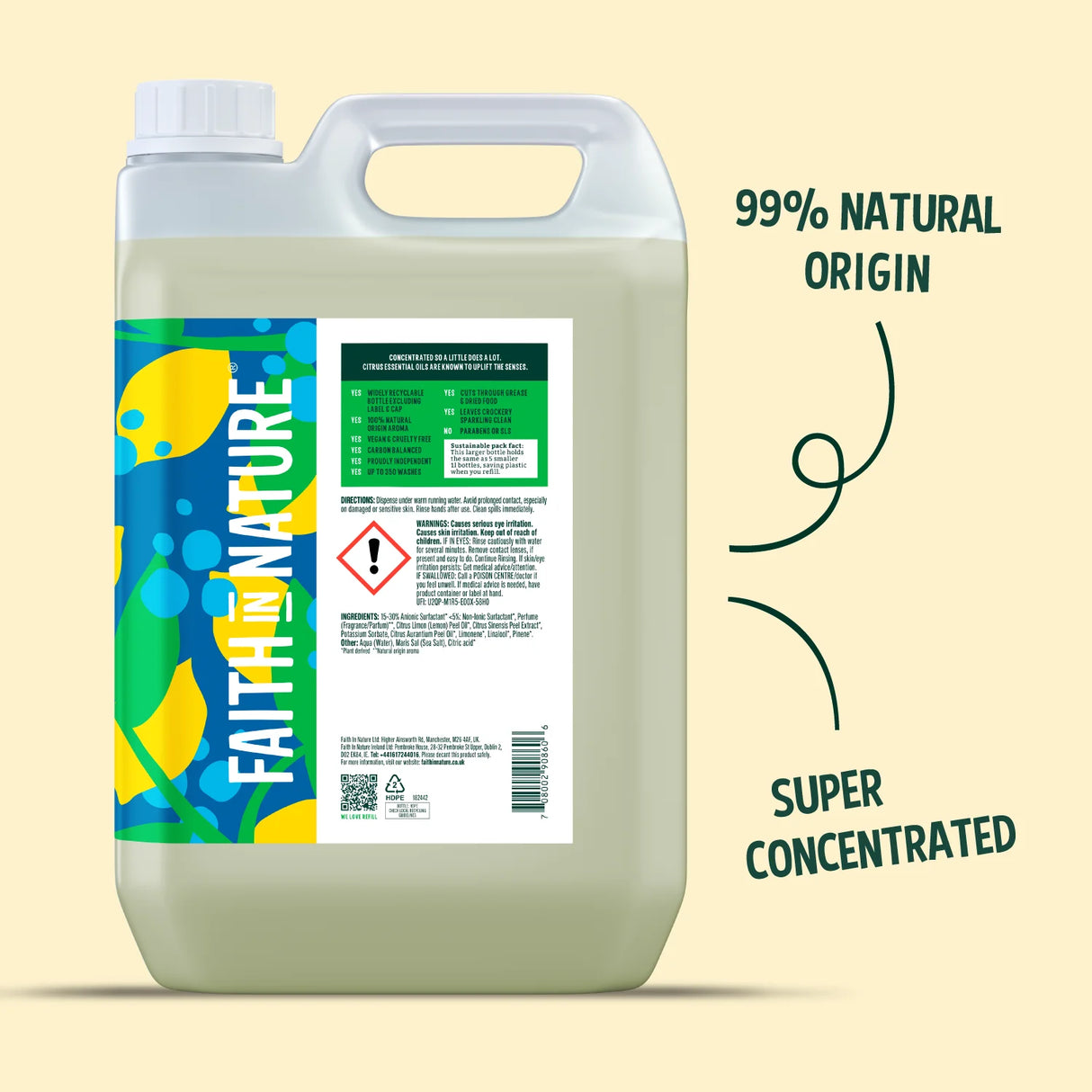 Faith in Nature Washing Up Liquid - Lemon