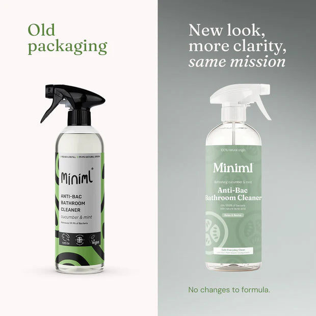 Miniml Anti-Bac Bathroom Cleaner - Refreshing Cucumber & Mint