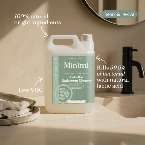 Miniml Anti-Bac Bathroom Cleaner - Refreshing Cucumber & Mint