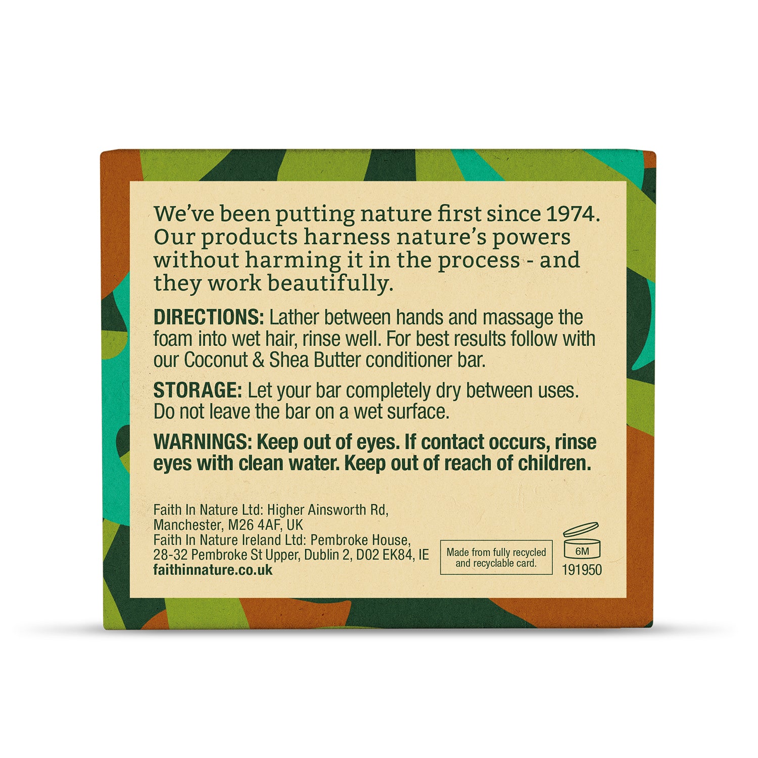 Faith in Nature Shampoo Bar - Coconut & Shea Butter