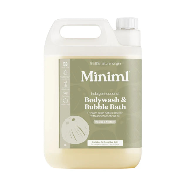 Miniml Bodywash & Bubble Bath - Indulgent Coconut