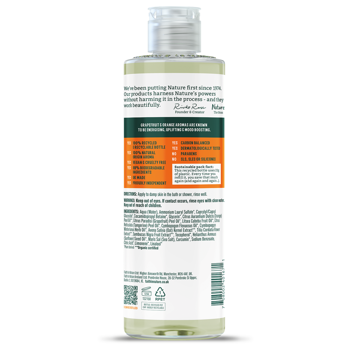 Faith in Nature Body Wash - Grapefruit & Orange