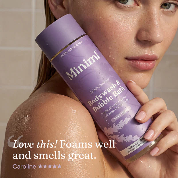Miniml Bodywash & Bubble Bath - Calming Lavender