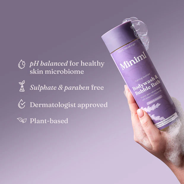 Miniml Bodywash & Bubble Bath - Calming Lavender