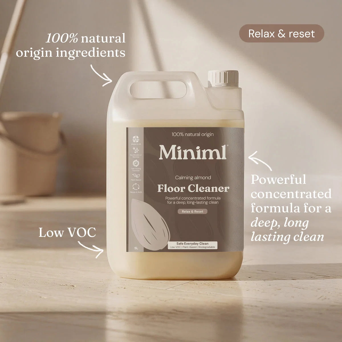 Miniml Floor Cleaner - Calming Almond