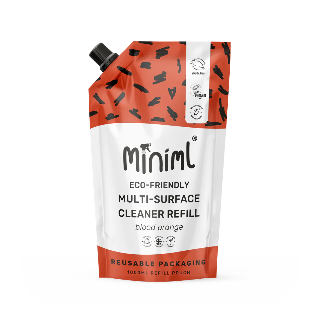 Miniml Multi-Surface Cleaner - Blood Orange - Packaged refill