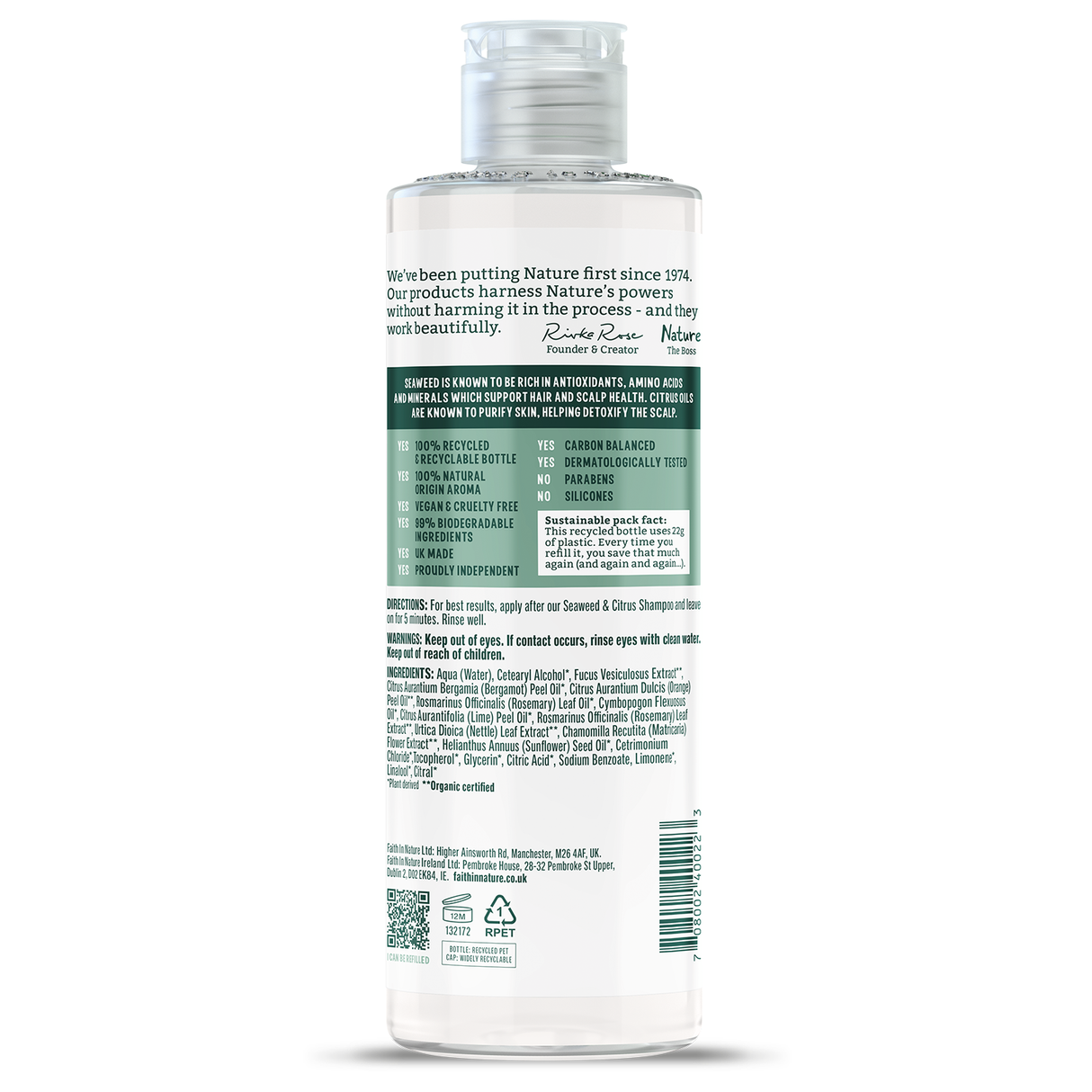 Faith in Nature Conditioner - Seaweed & Citrus - Personal refill
