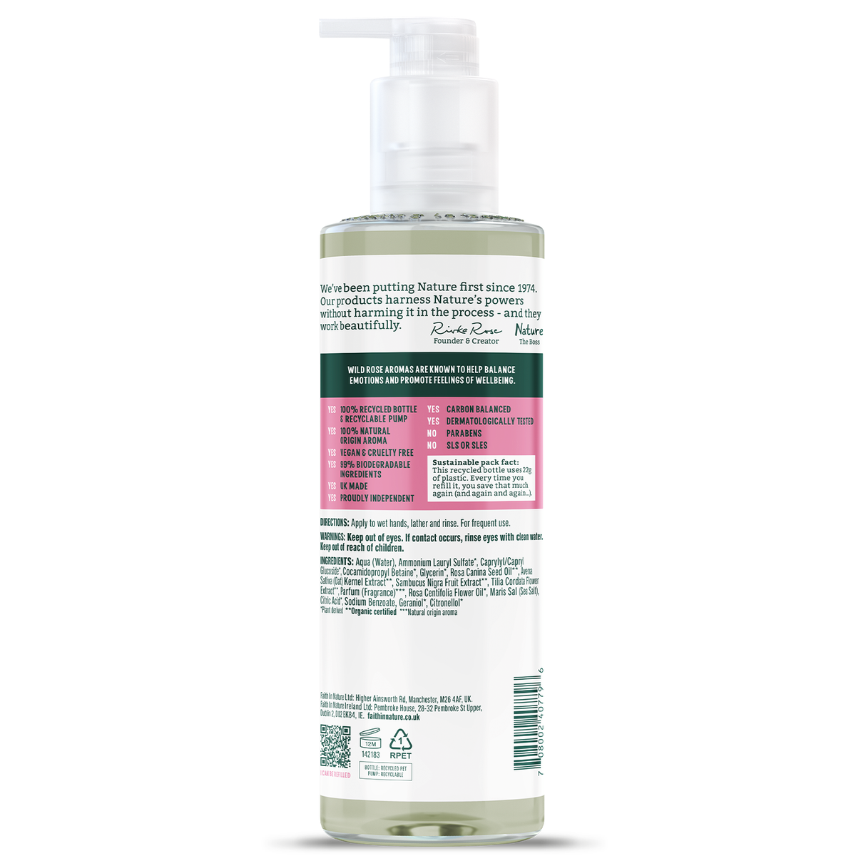Faith in Nature Hand Wash - Wild Rose