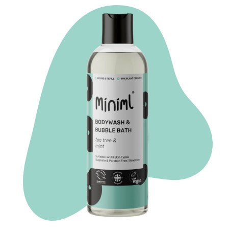 Miniml Bodywash & Bubble Bath - Tea Tree & Mint - Personal refill